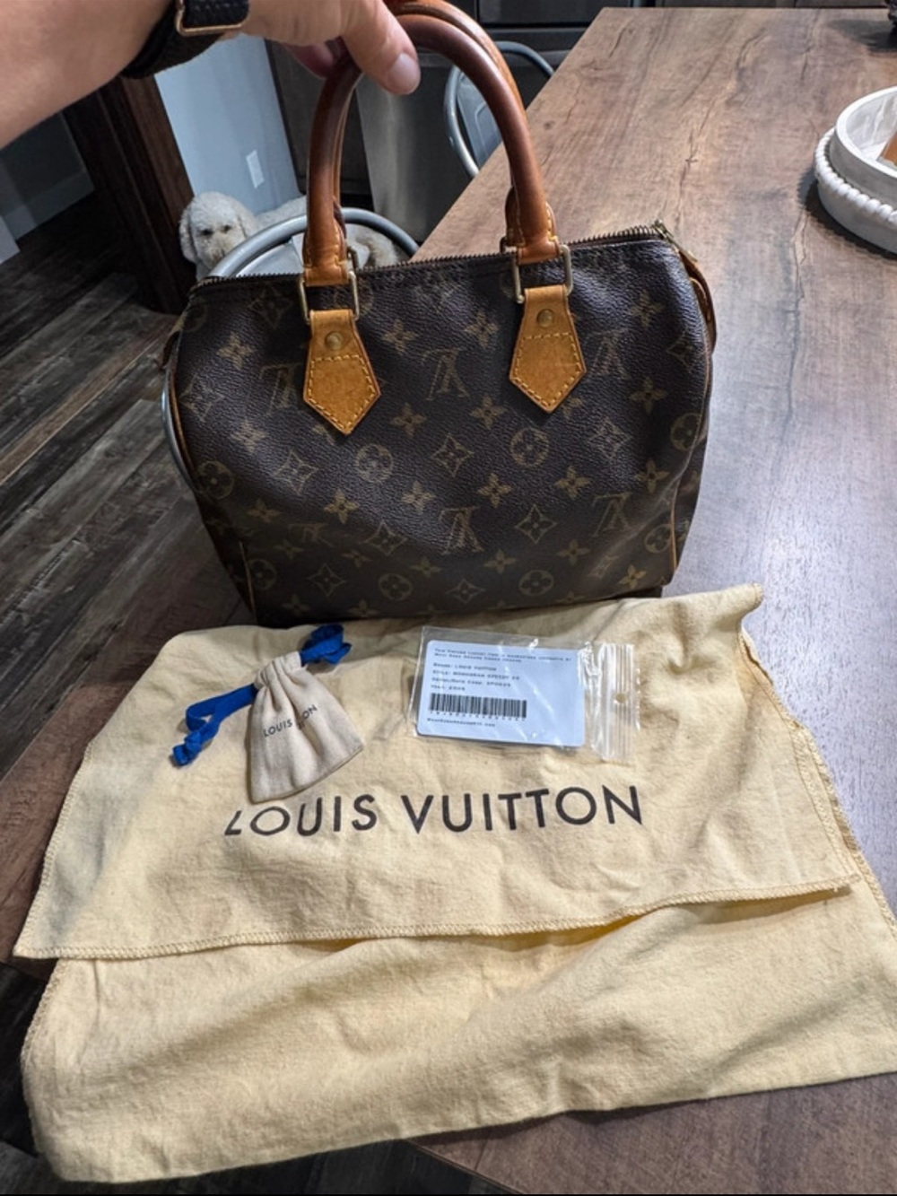 Authentic Louis Vuitton Monogram speedy 25